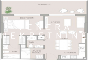 Dubai, Jumeirah Village, Tetris Tower, 3 soban apartman, 70 m2 (prodaja)