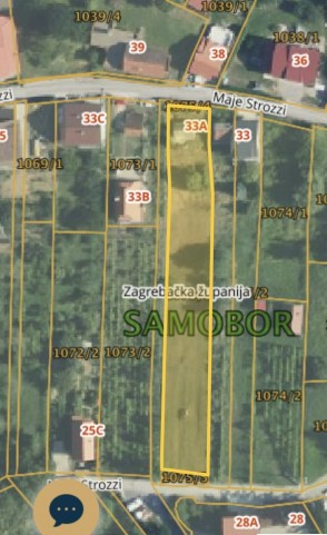Građevinsko zemljište, Samobor, 1200 m2