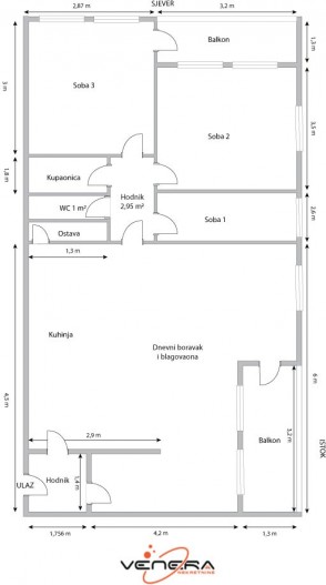 4 soban stan 79 m2 Stenjevec